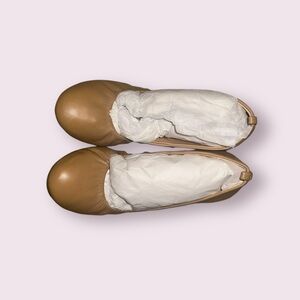 J. Crew Factory Women's Size 5 Anya Tan Leather
Ballet Flats Slip On #E8091